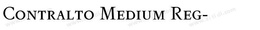 Contralto Medium Reg字体转换